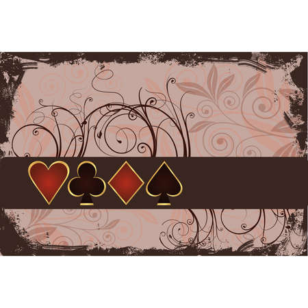 Gambling poker background のイラスト素材