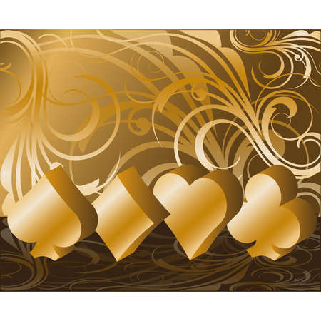 Poker elements in 3D image,  illustration のイラスト素材