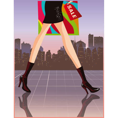 Shopping card のイラスト素材