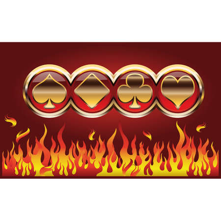 Poker symbolsのイラスト素材