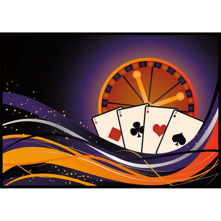 Casino poker card, のイラスト素材