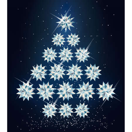 Christmas diamond tree.  illustration のイラスト素材