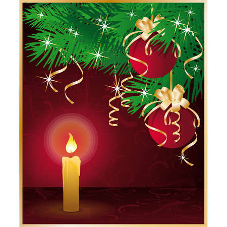 Merry Christmas greeting card. illustrationのイラスト素材