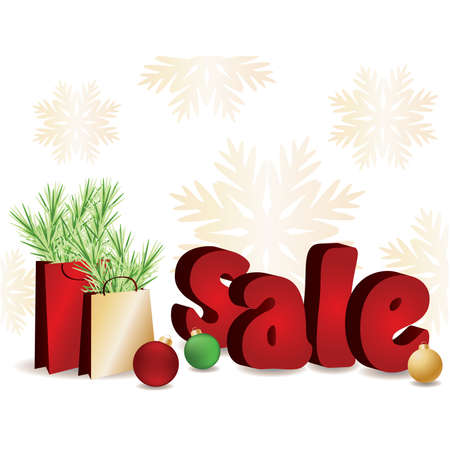Christmas sale banner.  illustrationのイラスト素材