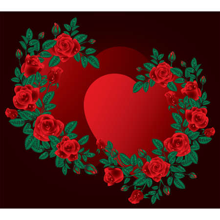 Love card with two hearts.vector illustration のイラスト素材