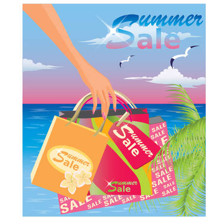 Summer saleのイラスト素材