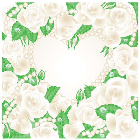 Wedding card, vector illustrationのイラスト素材