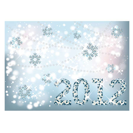 Diamond 2012 New Year, vector illustrationのイラスト素材