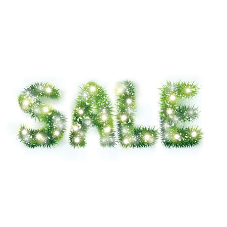 Christmas sale banner. Vector Illustrationのイラスト素材