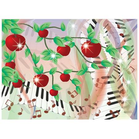 Melody summer cardのイラスト素材