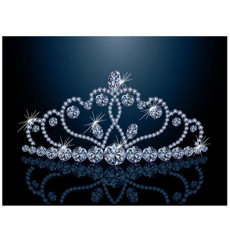 Beautiful diamond  diademのイラスト素材