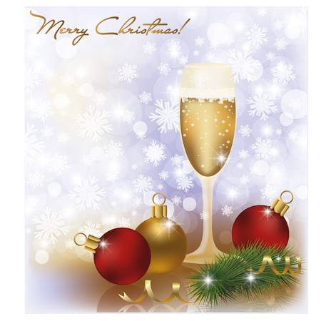 Merry Christmas  greeting backgroundのイラスト素材