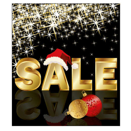 Christmas sale, vector illustrationのイラスト素材