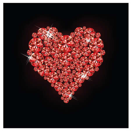 Ruby heartのイラスト素材