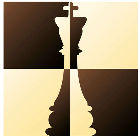 Chess King vector illustrationのイラスト素材