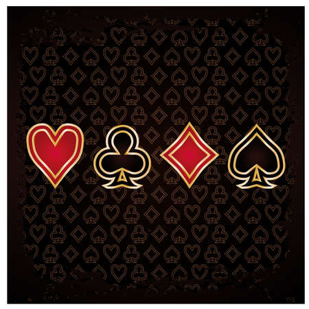 Casino background with poker elements illustrationのイラスト素材
