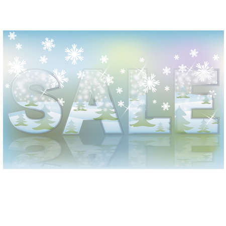 Christmas glass sale banner, vector illustrationのイラスト素材