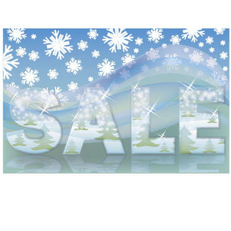 Christmas glasses sale card, vector illustrationのイラスト素材