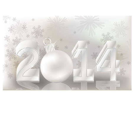 Happy New 2014 Year banner, vector illustrationのイラスト素材