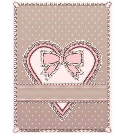 Love card in vintage style, vector illustrationのイラスト素材