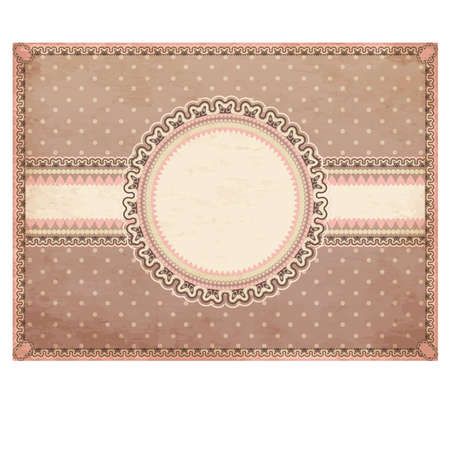 Vintage romantic background, vector illustrationのイラスト素材
