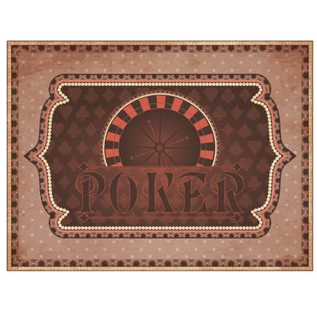Vintage casino background, vector illustrationのイラスト素材