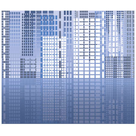 City abstract background, vector illustrationのイラスト素材