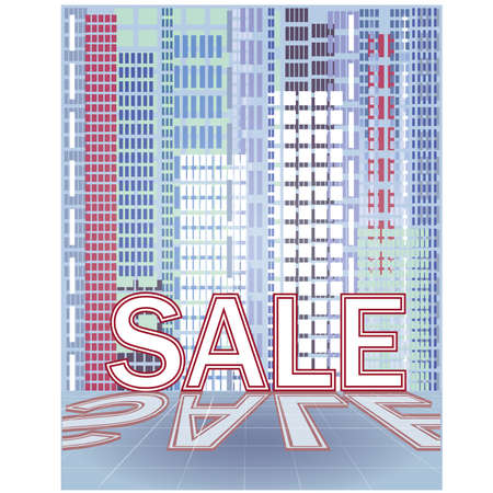 Shopping in city  vector illustrationのイラスト素材