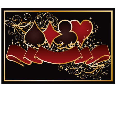 Casino Poker background, vector illustration のイラスト素材