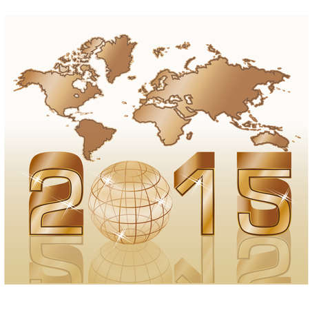 2015 New year background, vector illustrationのイラスト素材