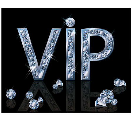 Diamond VIP invitation card, vector illustrationのイラスト素材