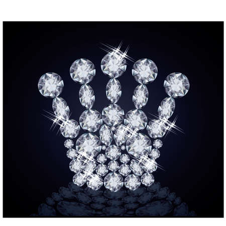 Brilliant Queen crown illustrationのイラスト素材