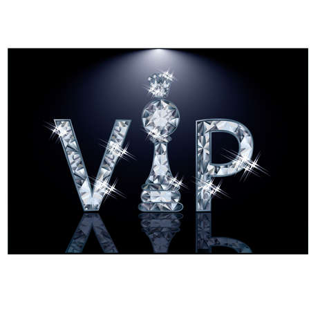 Diamond VIP chess card , vector illustrationのイラスト素材