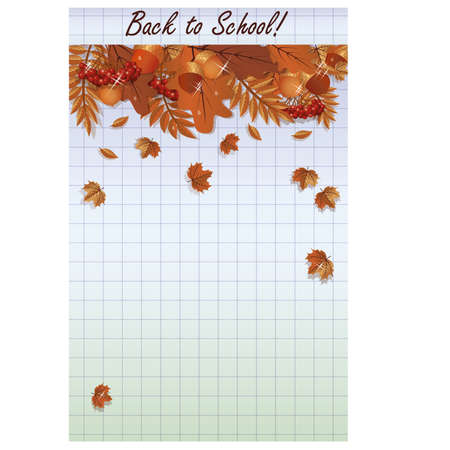 Back to School background, vector illustrationのイラスト素材