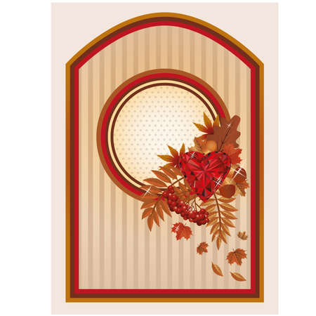 Vintage autumn backgroundのイラスト素材