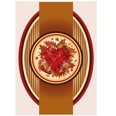 Autumn vintage designのイラスト素材