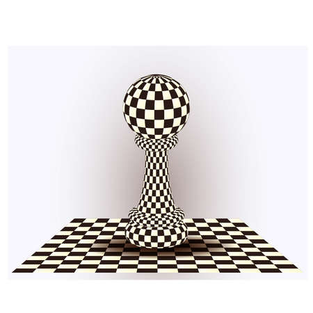 Chess Pawn. vector illustrationのイラスト素材