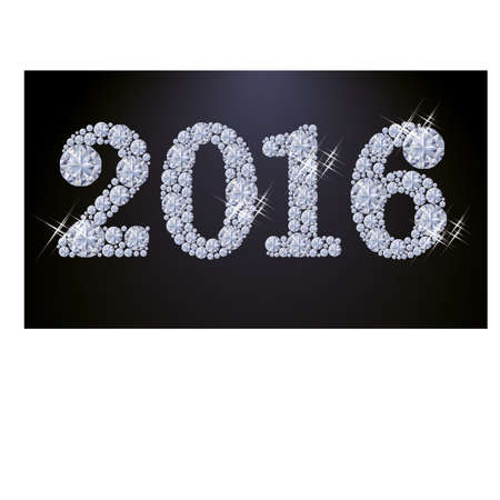 Diamond new year 2016. vector illustrationのイラスト素材