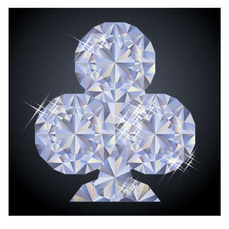 Casino background with clubs diamond poker elementのイラスト素材