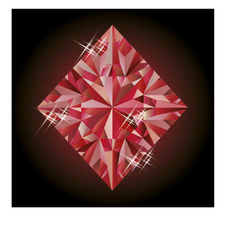 Casino banner with ruby diamonds poker elementのイラスト素材