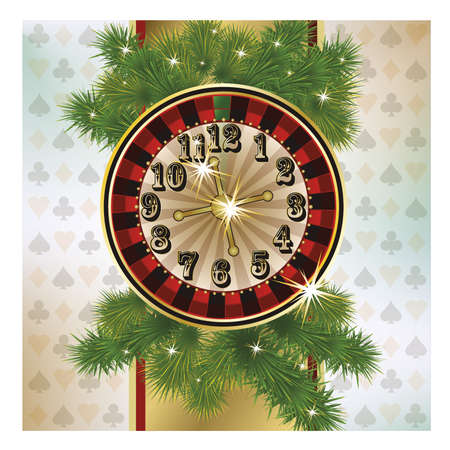 Christmas casino bannerのイラスト素材