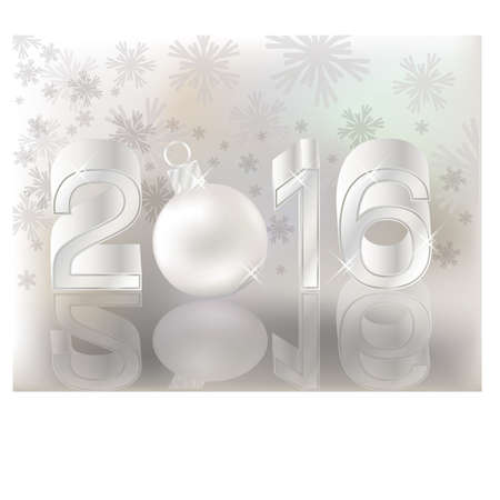 Frozen New 2016 year background, vector illustrationのイラスト素材