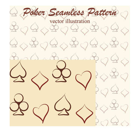 Poker monochrome background, illustrationのイラスト素材