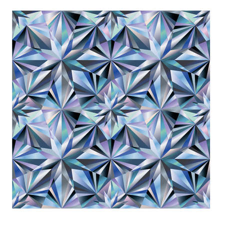 Diamond seamless texture background, vector illustration