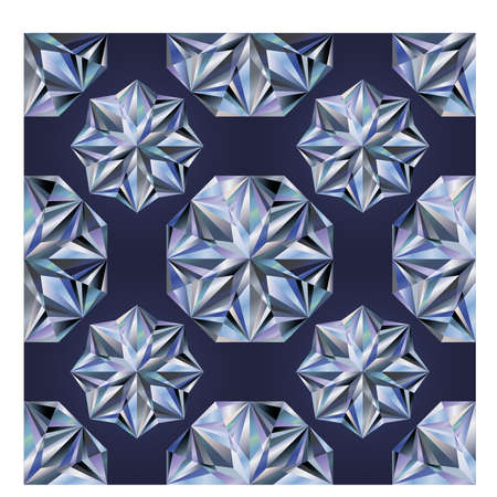 Diamond seamless texture, vector illustrationのイラスト素材