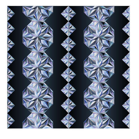 Diamond seamless banners, vector illustrationのイラスト素材
