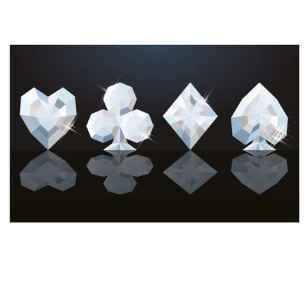Diamond elements poker vector illustrationのイラスト素材