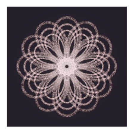 Snowflake flower background, vector illustration