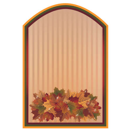 Autumn season card, vector illustrationのイラスト素材