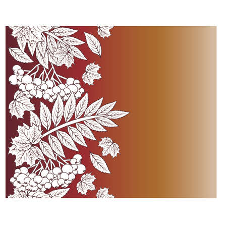 Autumn seamless season banner, vector illustrationのイラスト素材